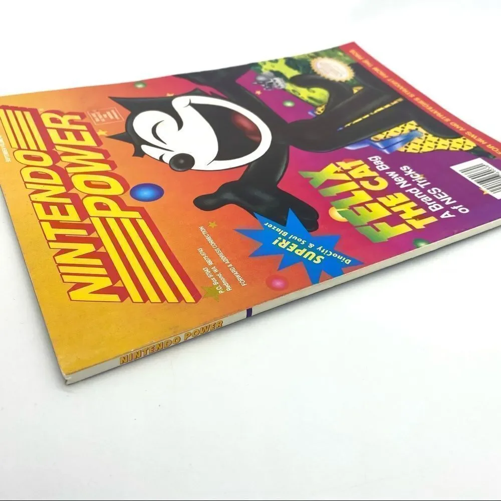 Nintendo Power Magazine September 1992 #40 Felix The Cat With Spider-Man Poster